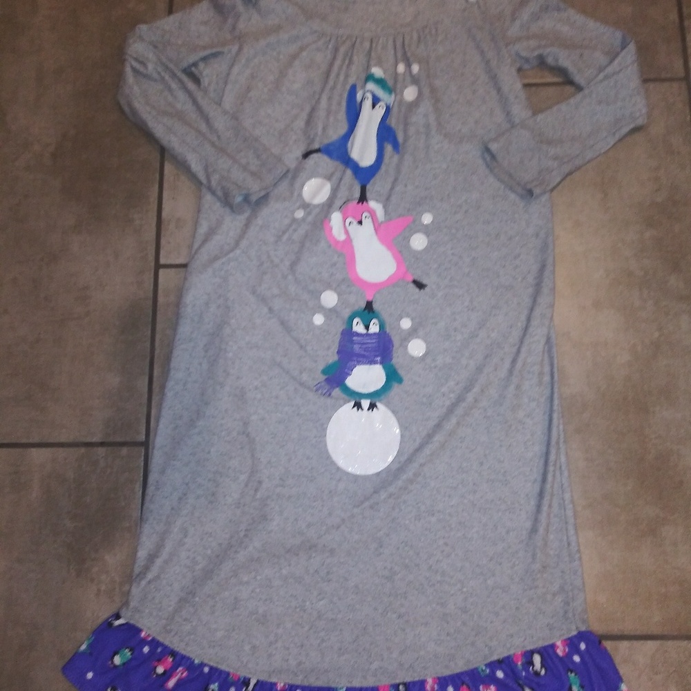 Penguin Pajama Night Gown Girls